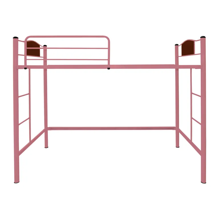 Cama Alta Child 1.5 Plaza Metalica Rosado