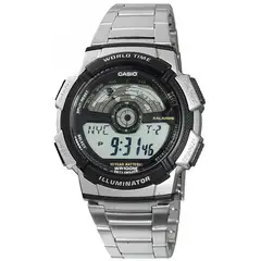 CASIO - RELOJ AE1100WD-1A HOMBRE DEPORTIVO WORLD TIME