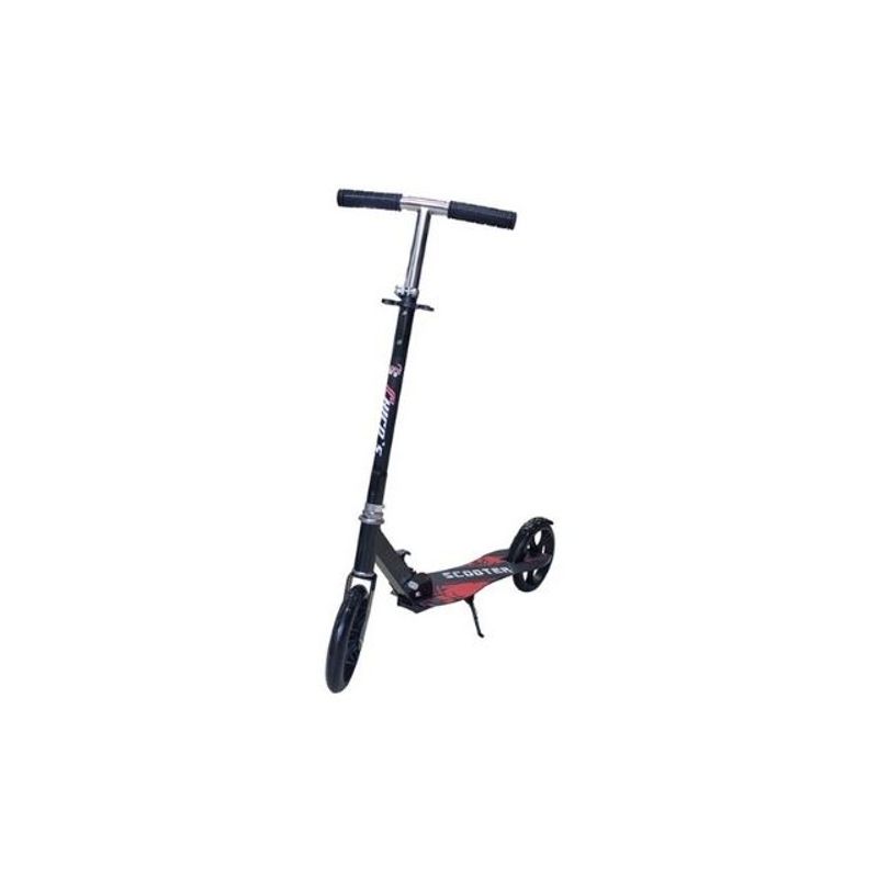 GENERICO - Scooter Metálico Edad 8 A 17 Resistente Ajustable  - NEGRO