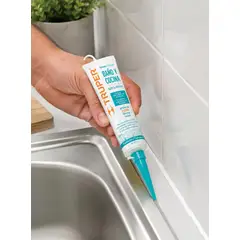 TRUPER - Silicona Sellador Baño Y Cocina Blanca Interior Y Exterior