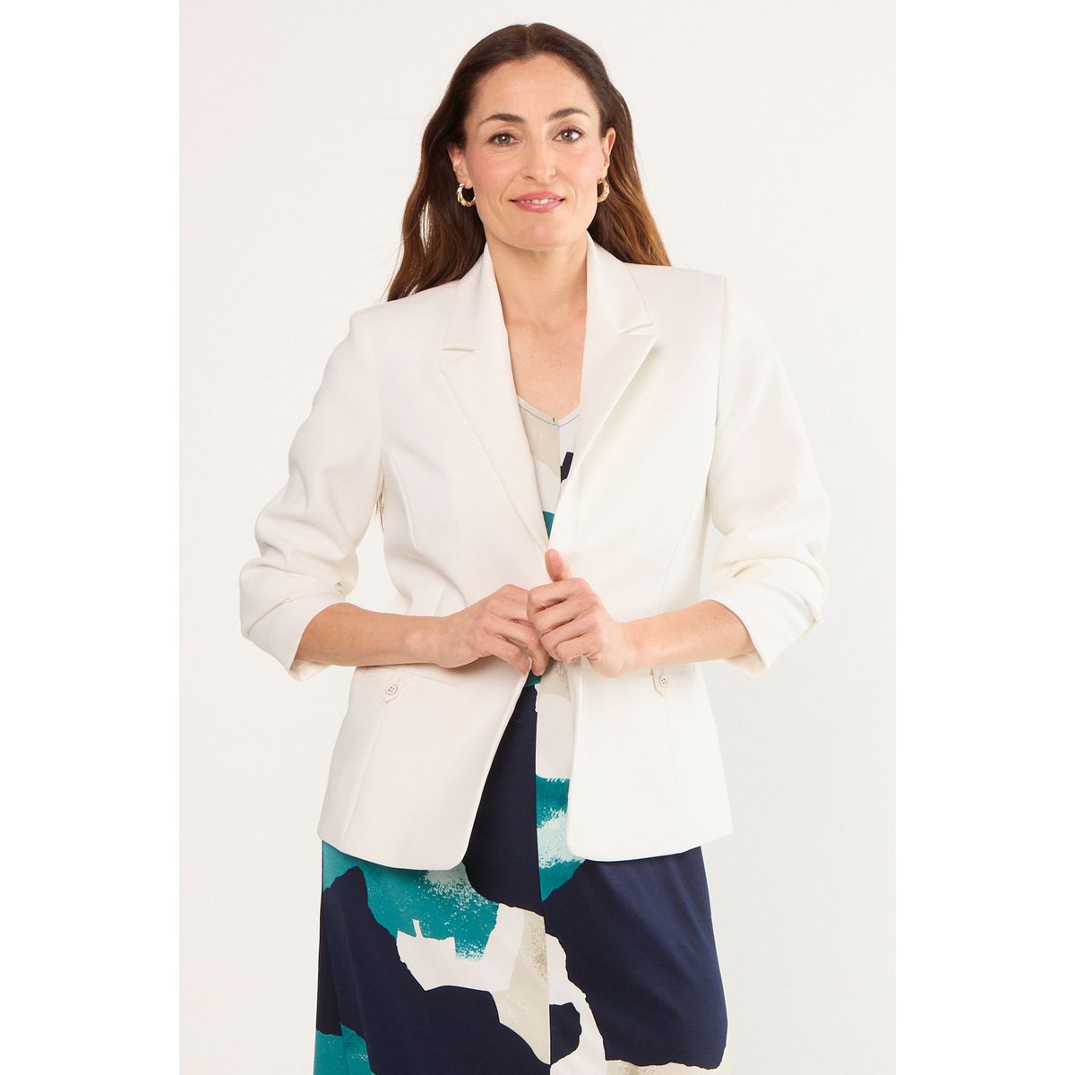 MA GRIFFE - Blazer Mujer Blanco Magriffe