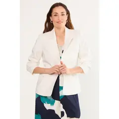 MA GRIFFE - Blazer Mujer Blanco Magriffe