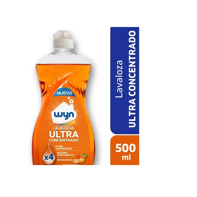 VISUALHEX LIMITADA - Lavalozas Líquido Wyn Ultra Concentrado 500 Ml