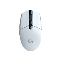 G305 LIGHTSPEED Mouse Gamer Inalámbrico, Dongle USB, 1ms, Sensor HERO 12.000 DPI, 6 Botones, Batería 250h, Blanco