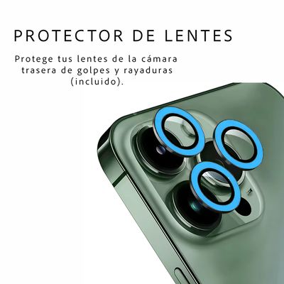 Imagen 2 del producto Carcasa MagSafe Neon Con Lentes Para iPhone 16 Pro / Azul