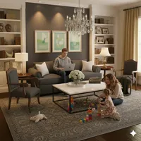 Living 311 Antonia Marengo Sofa 3 Cuerpos con resortes + 2 Sitiales