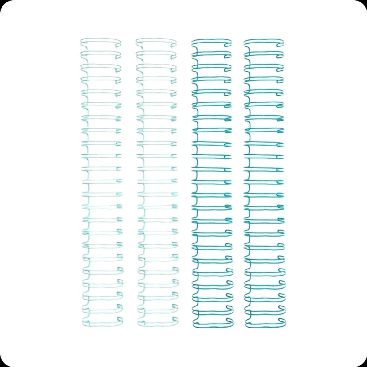 SILHOUETTE - Espirales Cinch 1 Azul 4 u