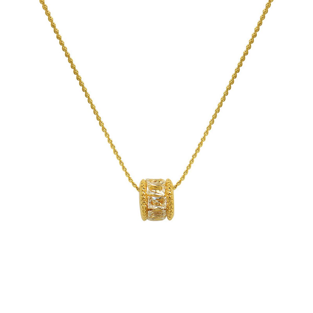 LUX JOYAS - Collar Baño Oro 18k Doble Rueda Circones