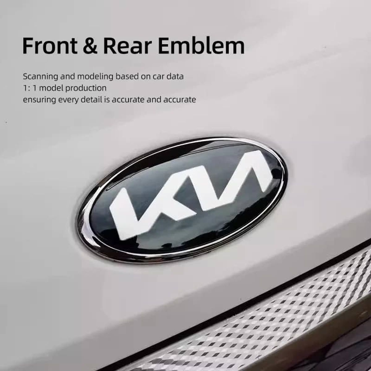 GENERICO - Personaliza tu auto con nuestro emblema Kia 15x75cm