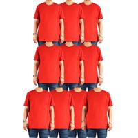 Pack 10 Poleras Algodón Manga Corta Hombre Para Estampar 001