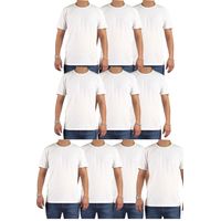 Pack 10 Poleras Algodón Manga Corta Hombre Para Estampar 001