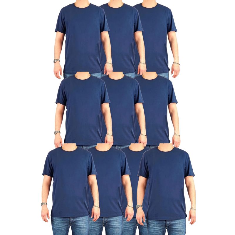 MPROPIA - Pack 10 Poleras Algodón Manga Corta Hombre Para Estampar 001