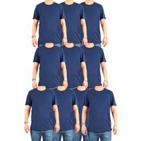 Pack 10 Poleras Algodón Manga Corta Hombre Para Estampar 001