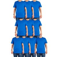 Pack 10 Poleras Algodón Manga Corta Hombre Para Estampar 001