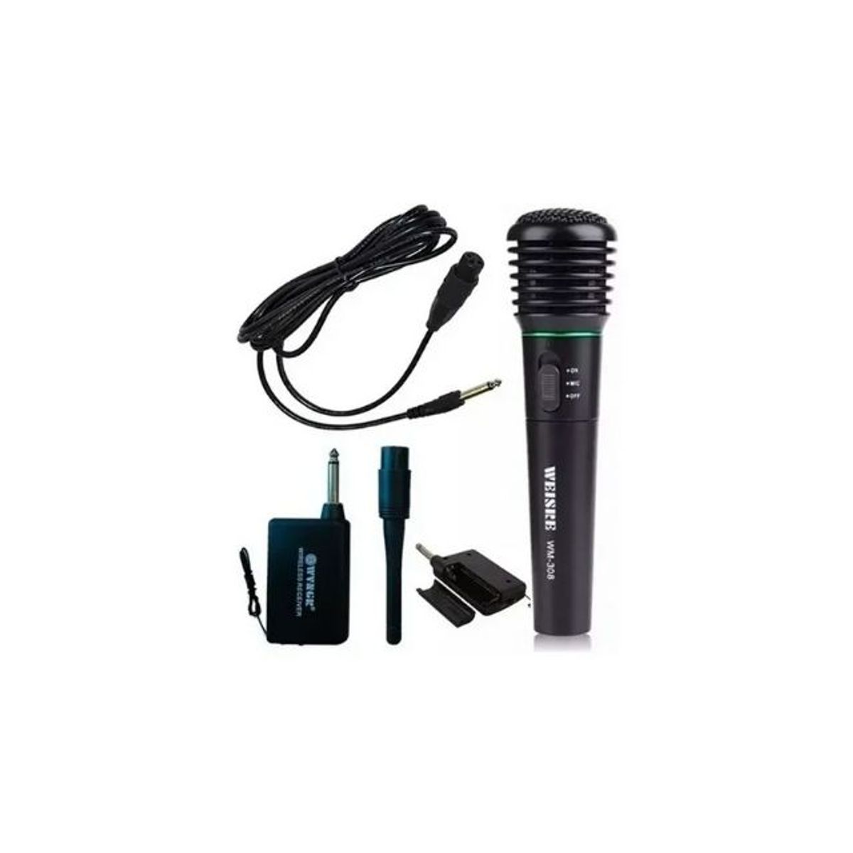 GENERICO - Micrófono Inalámbrico Súper Profesional Weisre Karaoke