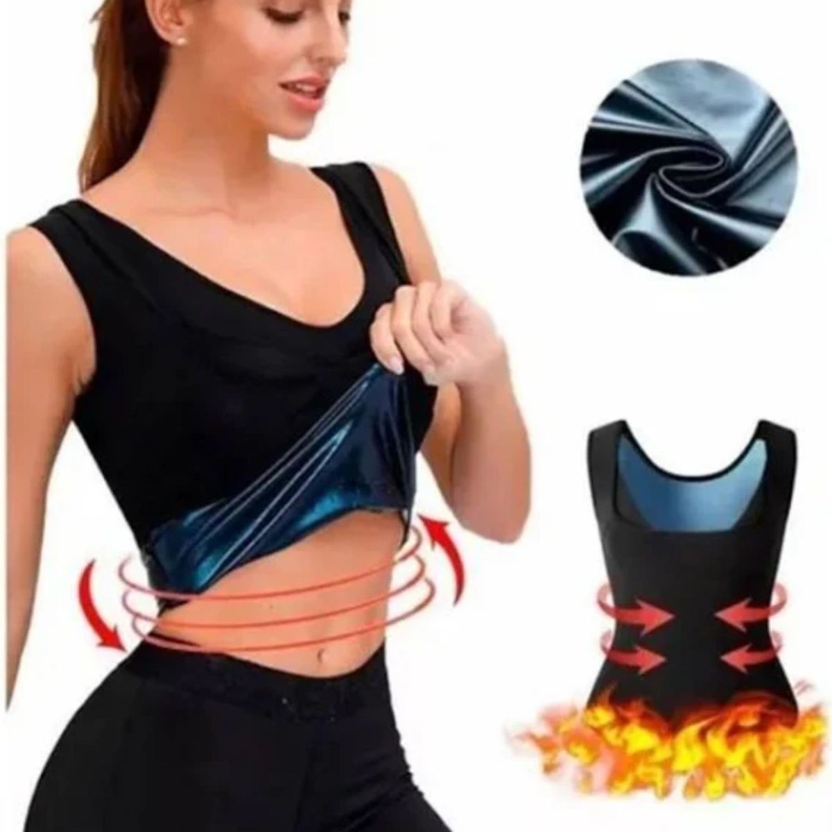 GENERICO - Sweat Shaper Mujer  Moldea tu Cintura y Reduce Medidas