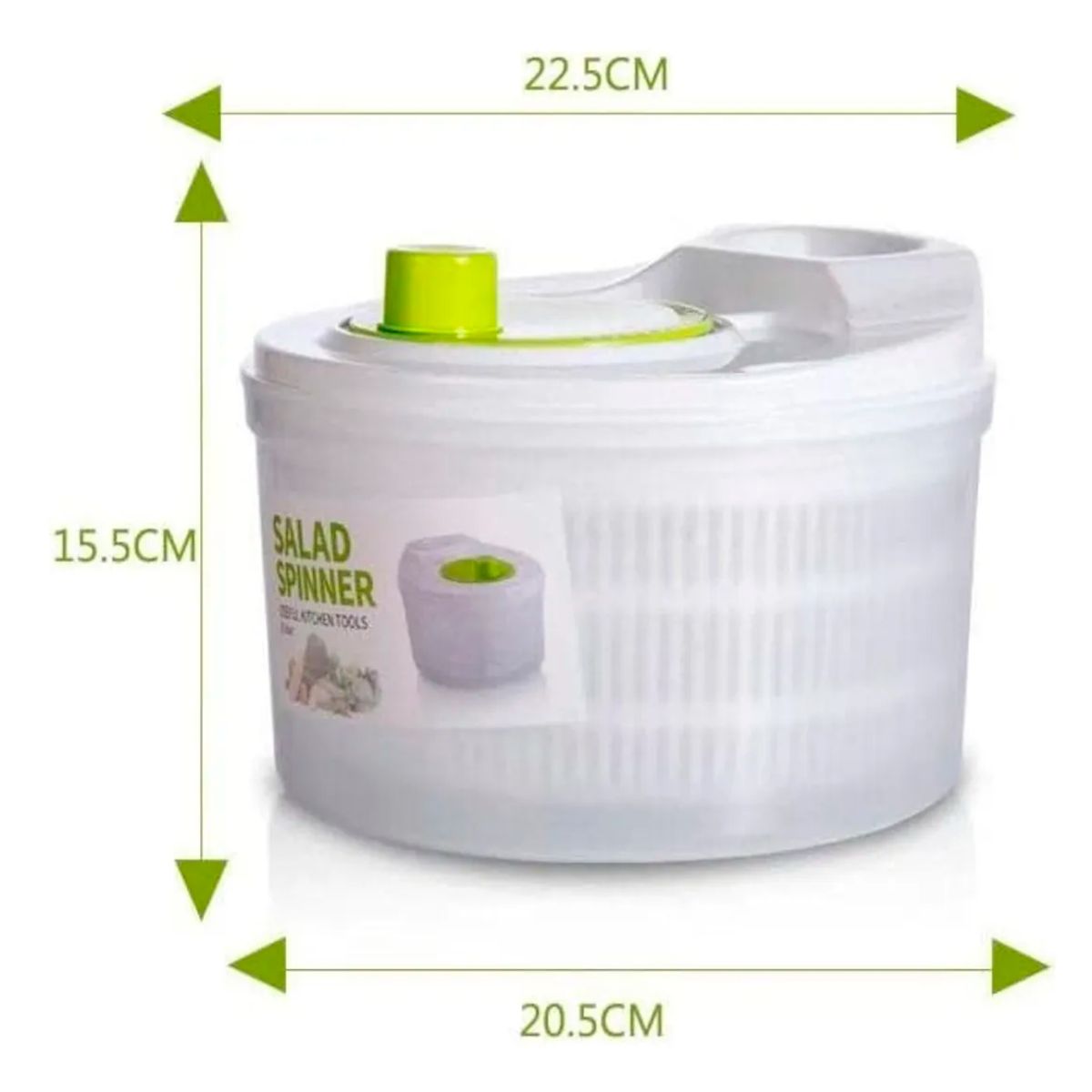 GENERICO - Secador Centrifuga Ensaladas Verdura frutas Multifuncional