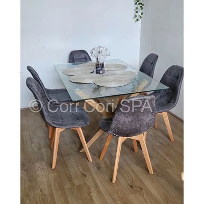 Imagen 2 del producto Pack 6 Sillas Capitonne Ecocuero Vintage