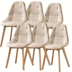 CORI CORI - Pack 6 Sillas Capitonne Ecocuero Vintage