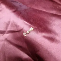 GENERICO - Colgante Ancla Mini Oro Laminado 18k