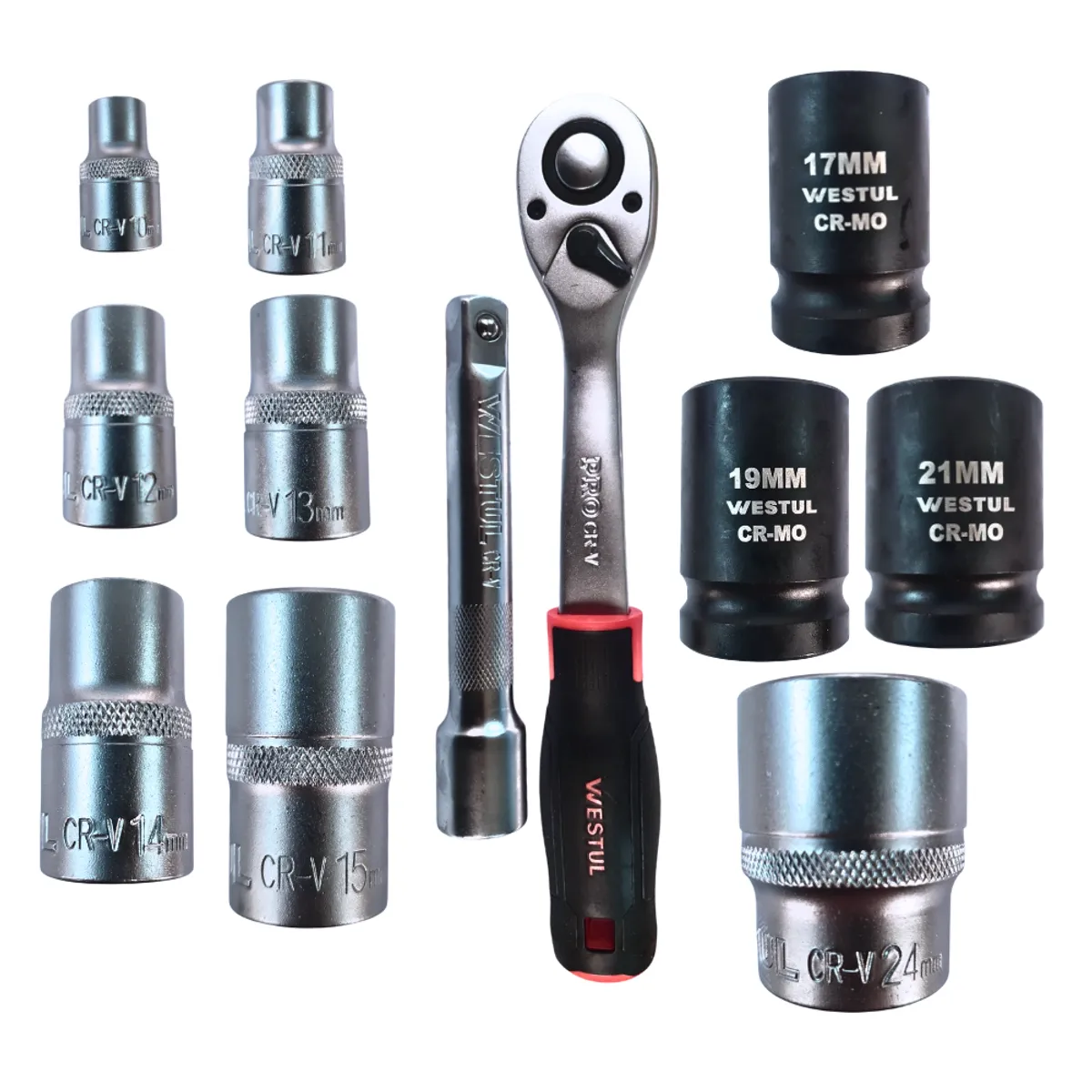 GENERICO - Set De Juego Dados Con Tubo 1/2 12Pza Westul WT-SS12