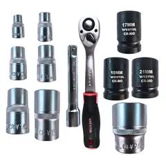 GENERICO - Set De Juego Dados Con Tubo 1/2 12Pza Westul WT-SS12