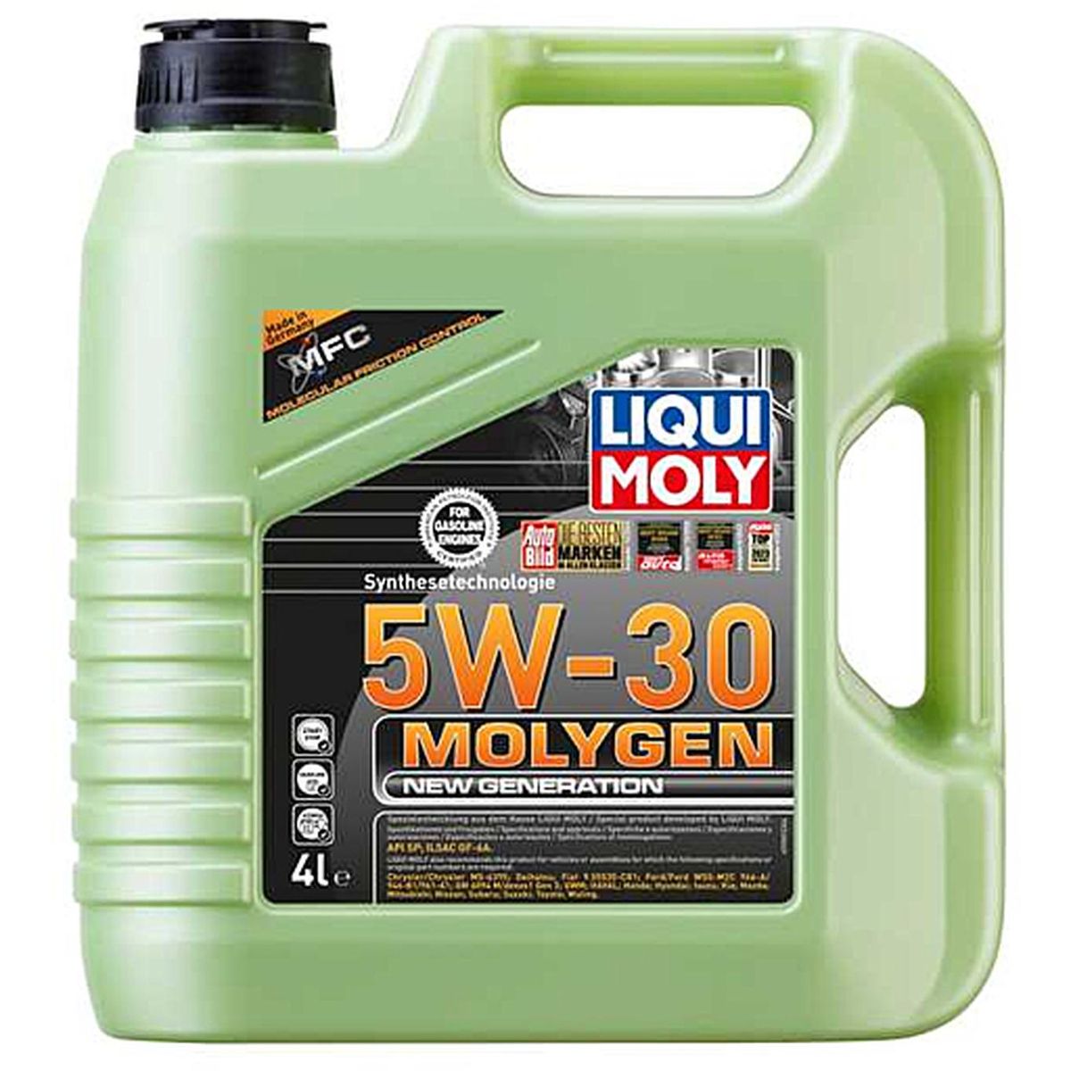 LIQUI MOLY - Aceite Sintetico 100% Aleman Liqui Moly Molygen 5w30 4 Lts