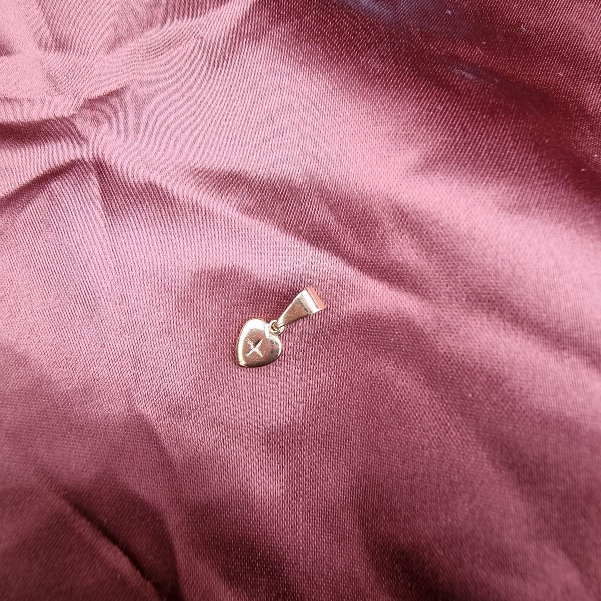 GENERICO - Colgante Corazon Mini Oro Laminado 18k