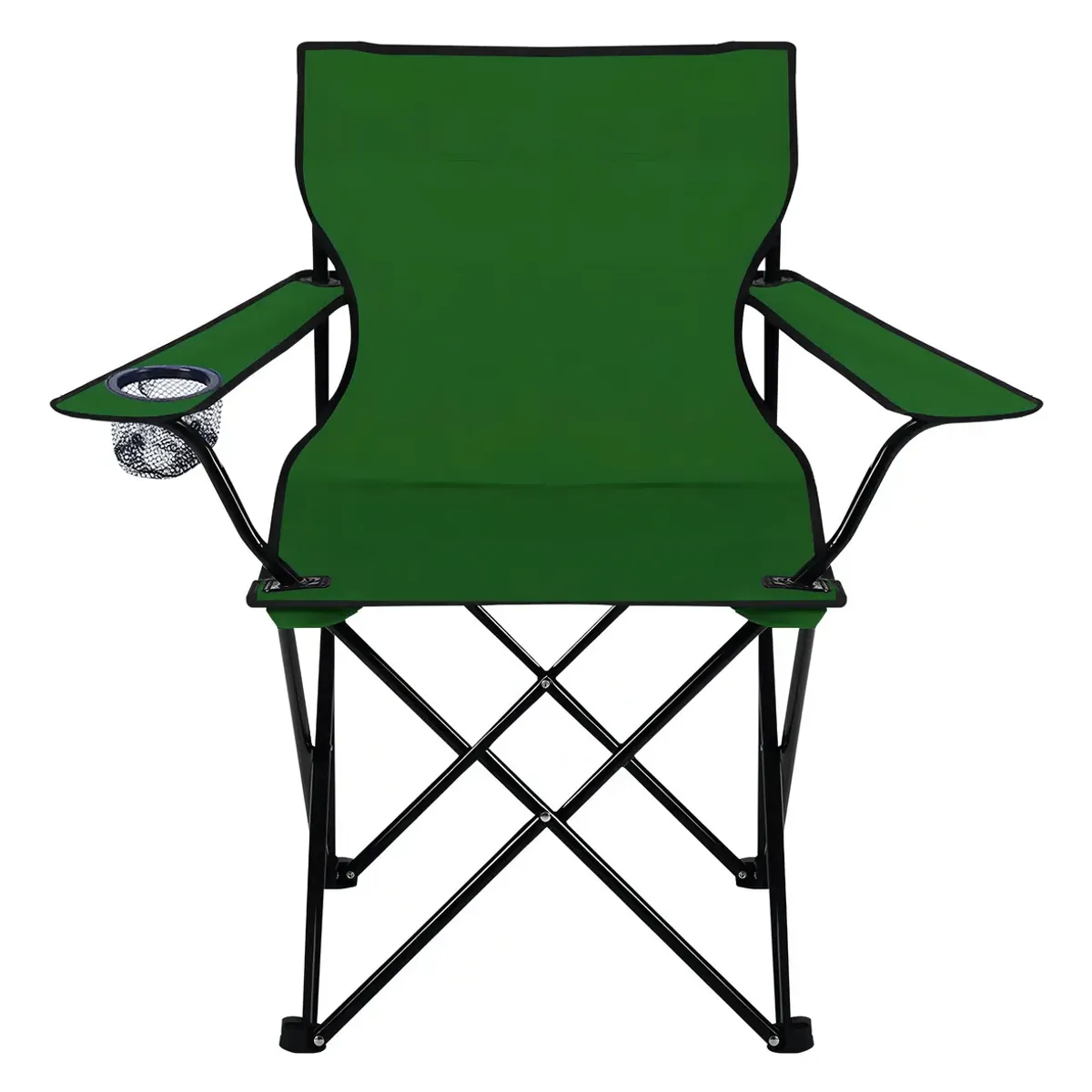 GENERICO - Silla Plegable De Playa Camping Pesca Picnic Con Porta Vaso Color Verde
