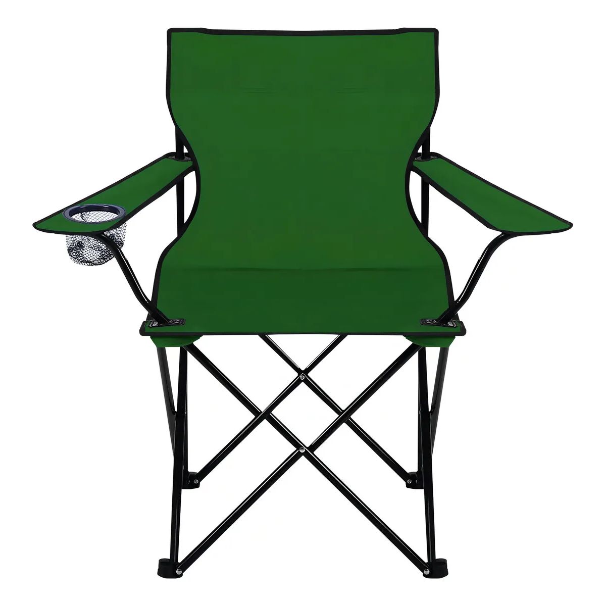 GENERICO - Silla Plegable De Playa Camping Pesca Picnic Con Porta Vaso Color Verde