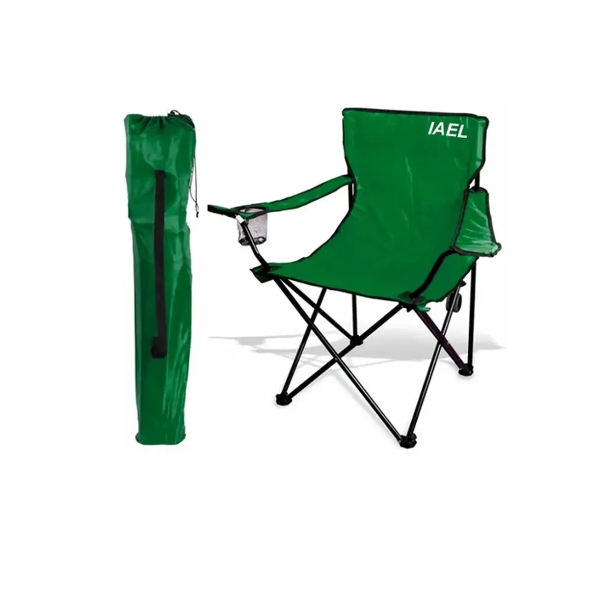 GENERICO - Silla Plegable De Playa Camping Pesca Picnic Con Porta Vaso Color Verde