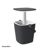 Mesa Cooler Black Portátil Terraza Jardín 14L