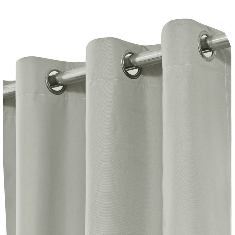 GENERICO - Cortina Blackout Engomada 132x220 2 Paños Tela Fresca - Crudo