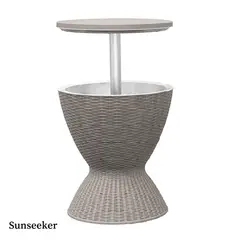 SUNSEEKER - Mesa Cooler Brown Patio 30L Terraza Jardín