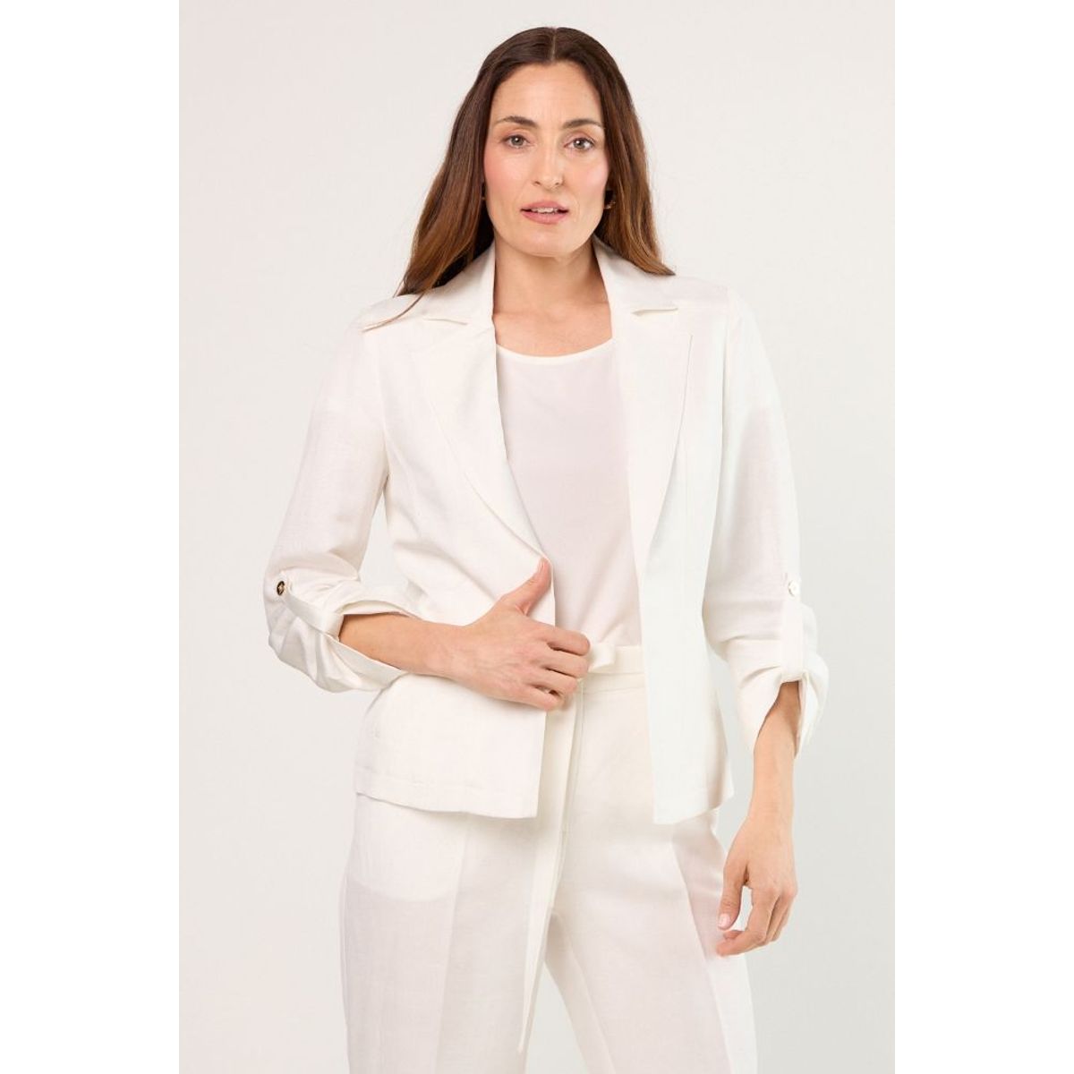 MA GRIFFE - Chaqueta Mujer Blanco Magriffe