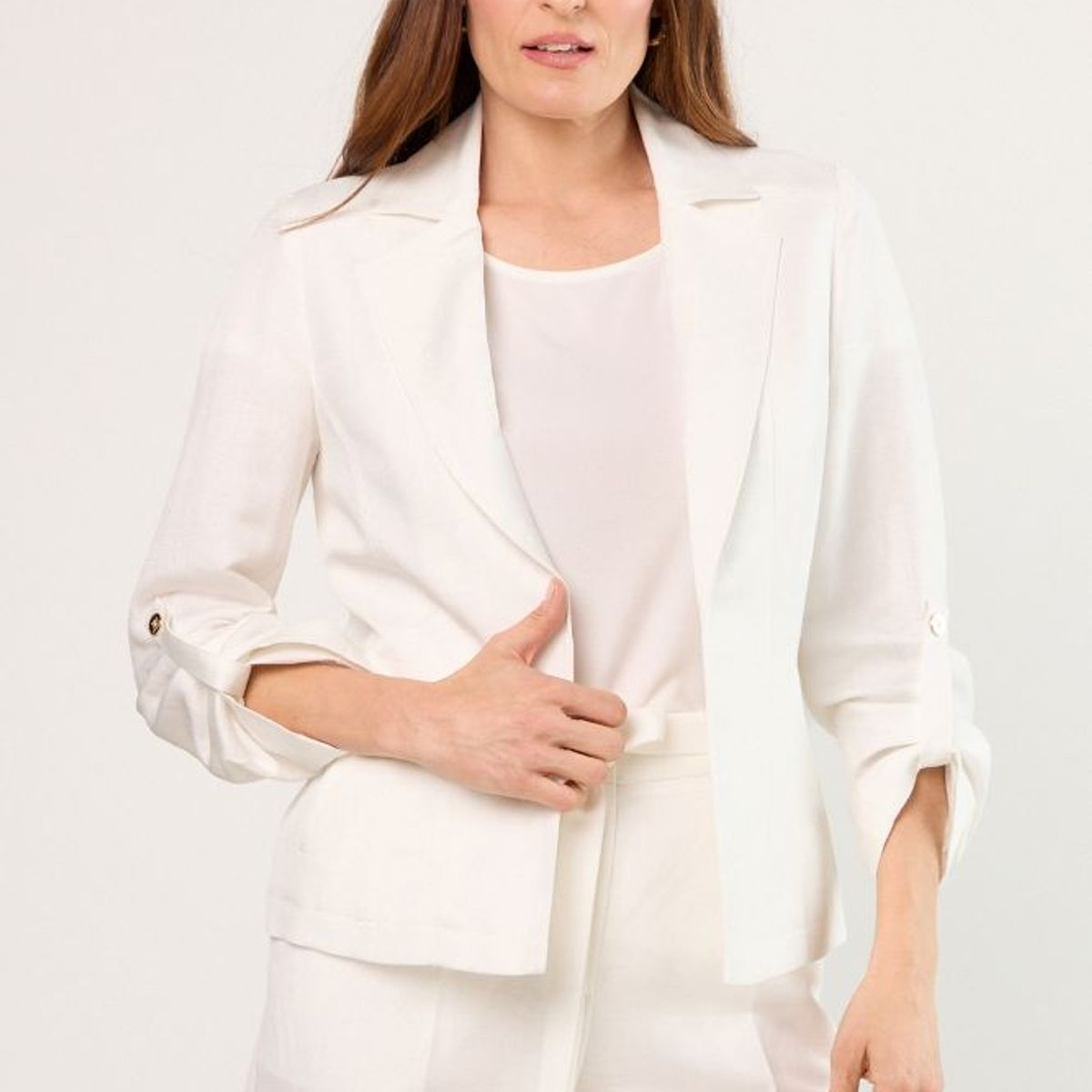 MA GRIFFE - Chaqueta Mujer Blanco Magriffe
