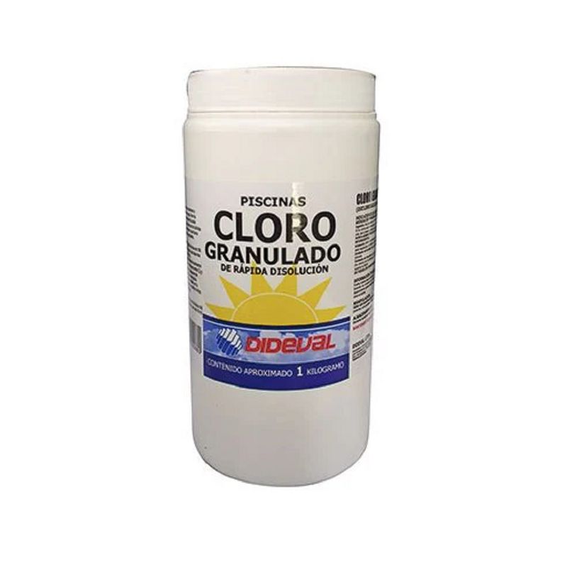 DIDEVAL - CLORO PISCINA GRANULADO 1000 GRS DIDEVAL