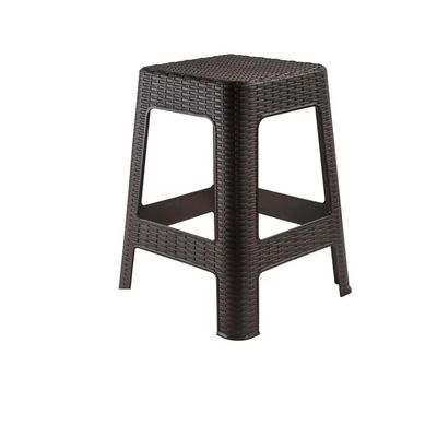 Imagen 2 del producto Piso Banco Rattan Plastico Pack 4 Unidades Marron