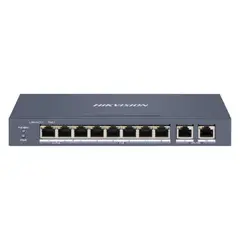 HIKVISION - Switch de 8 Puertos Gigabit 92Gbps PoE 110W
