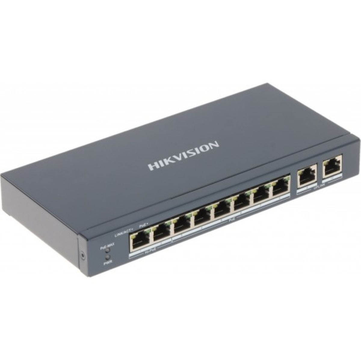 HIKVISION - Switch Hikvision de 8 Puertos Gigabit 92Gbps PoE 110W