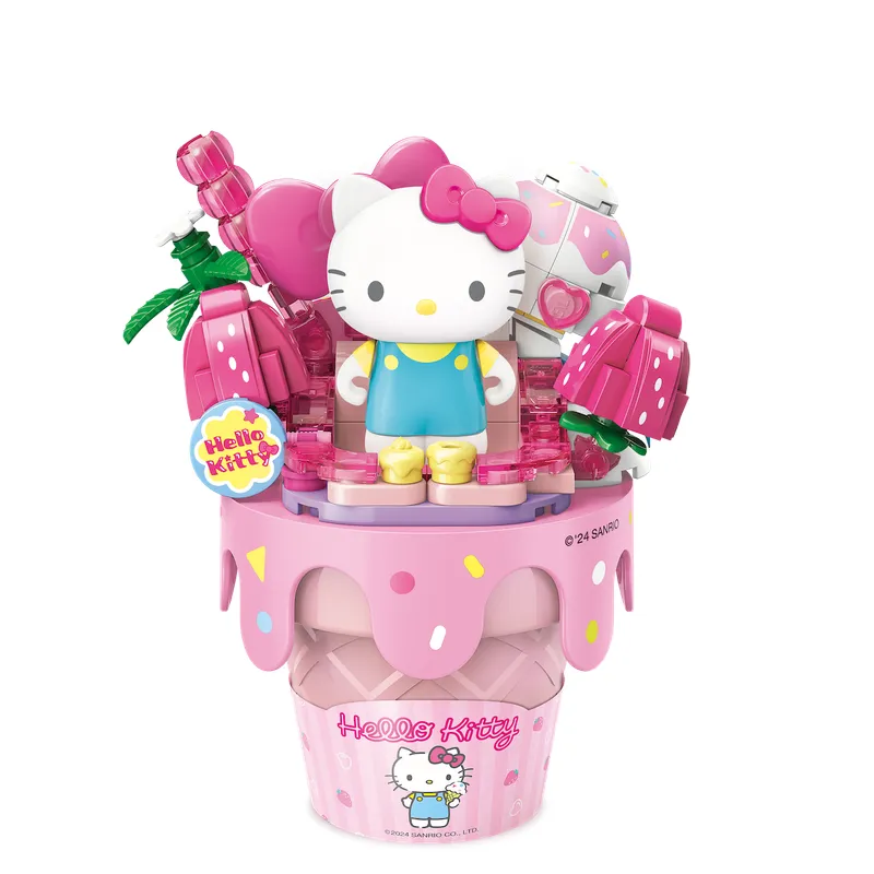 HELLO KITTY - Playset hello Kitty cono de helado de fresa