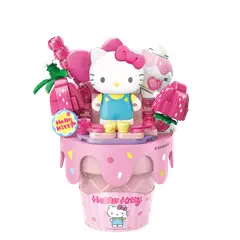 HELLO KITTY - Playset cono de helado de fresa