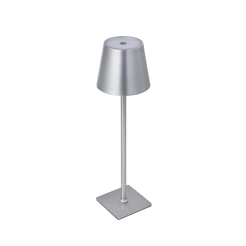 WANT - LAMPARA RECARGABLE TRADICIONAL TOUCH GRIS