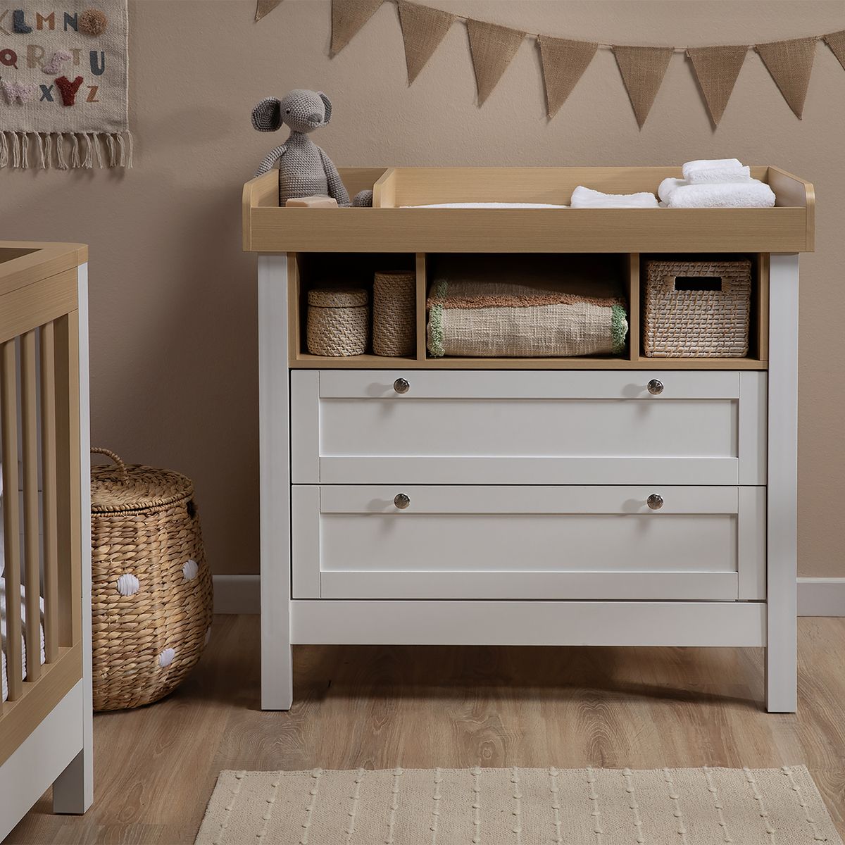 FORM DESIGN - Cómoda Clara Mudador Natura/Blanco Form