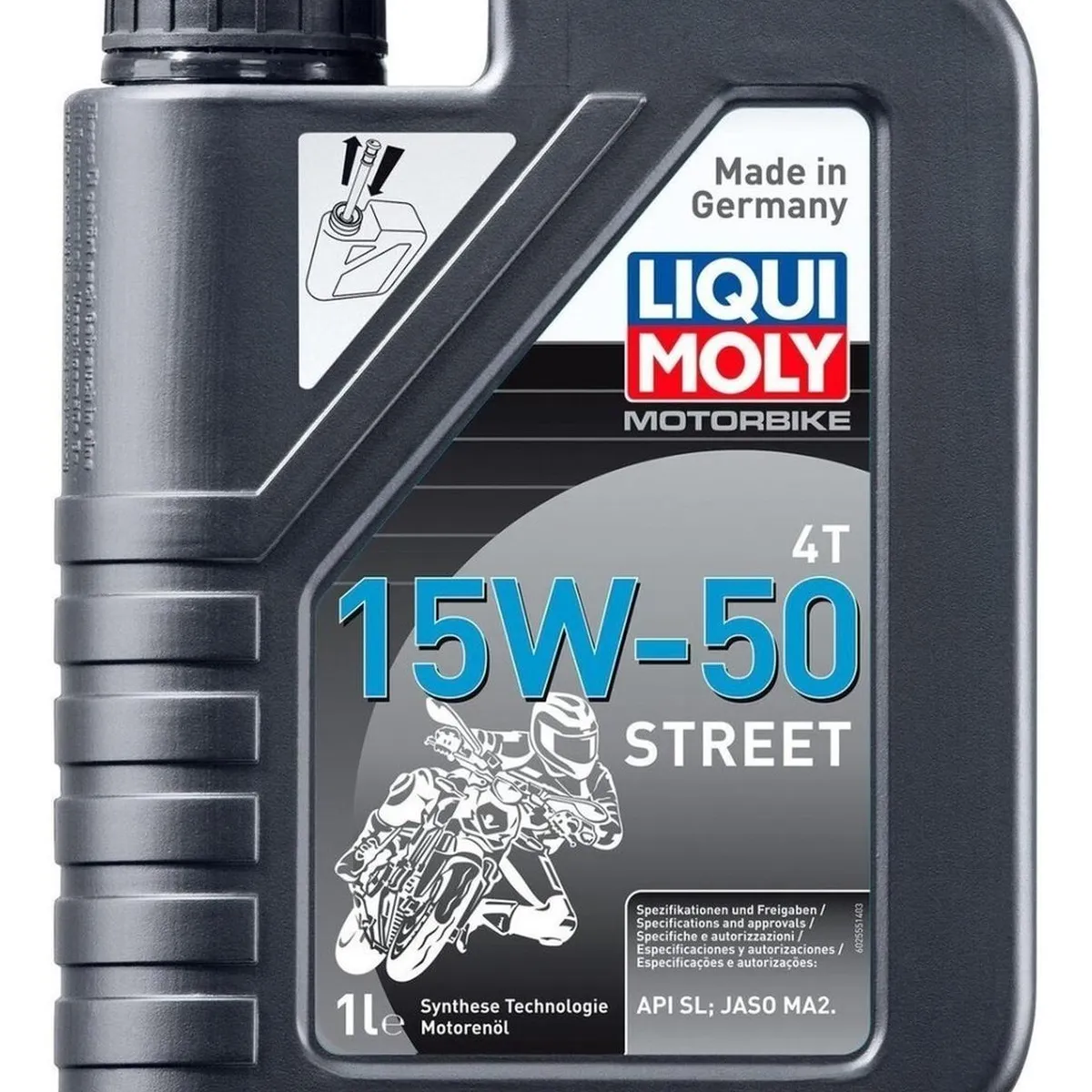 LIQUI MOLY - Aceite Para Motor Liqui Moly Sintético 15w-50 Para Moto/cuatriciclo De 1 Unidad X 1l