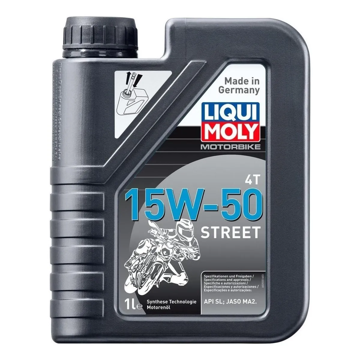 LIQUI MOLY - Aceite Para Motor Liqui Moly Sintético 15w-50 Para Moto/cuatriciclo De 1 Unidad X 1l