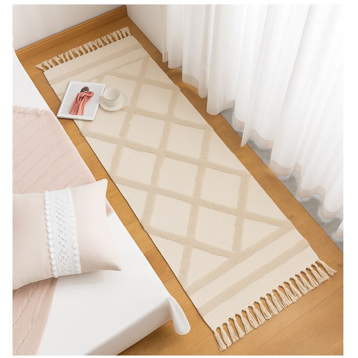 COMPRAPO - Bajada de Cama o Piecera Kelim Bohemian Ligth 180x60 Cm