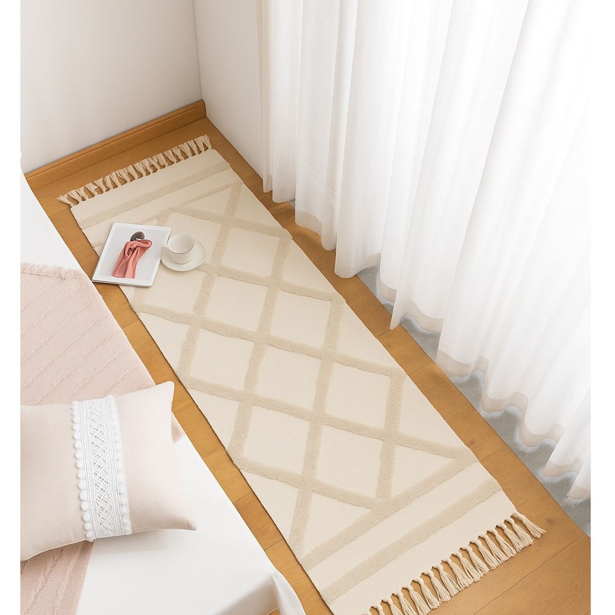 COMPRAPO - Bajada de Cama o Piecera Kelim Bohemian Ligth 180x60 Cm