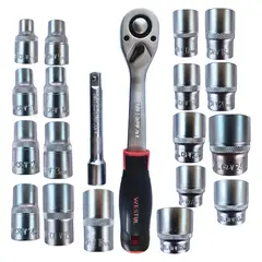 GENERICO - Set De Dados Chicharra 1/2 Tubo 20Pza Westul WT-SS20