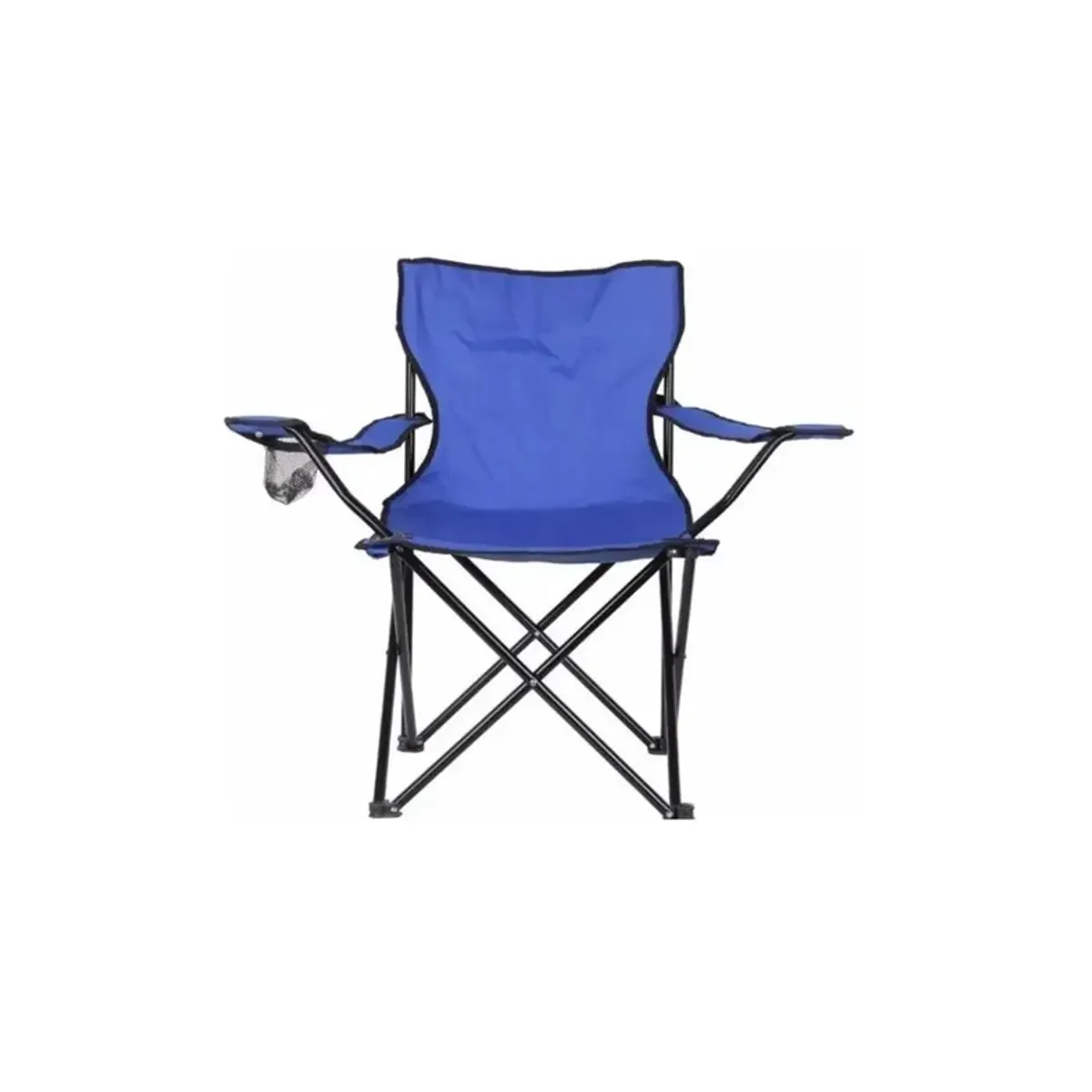 GENERICO - Silla Plegable De Playa Camping Pesca Picnic Con Porta Vaso Color Azul